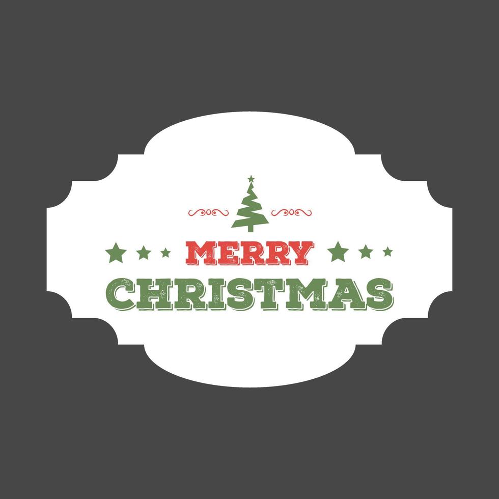 jul hälsningar kort design med grå bakgrund vektor