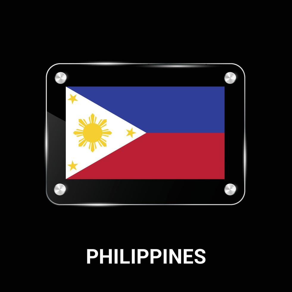 Designvektor für philippinische Flaggen vektor