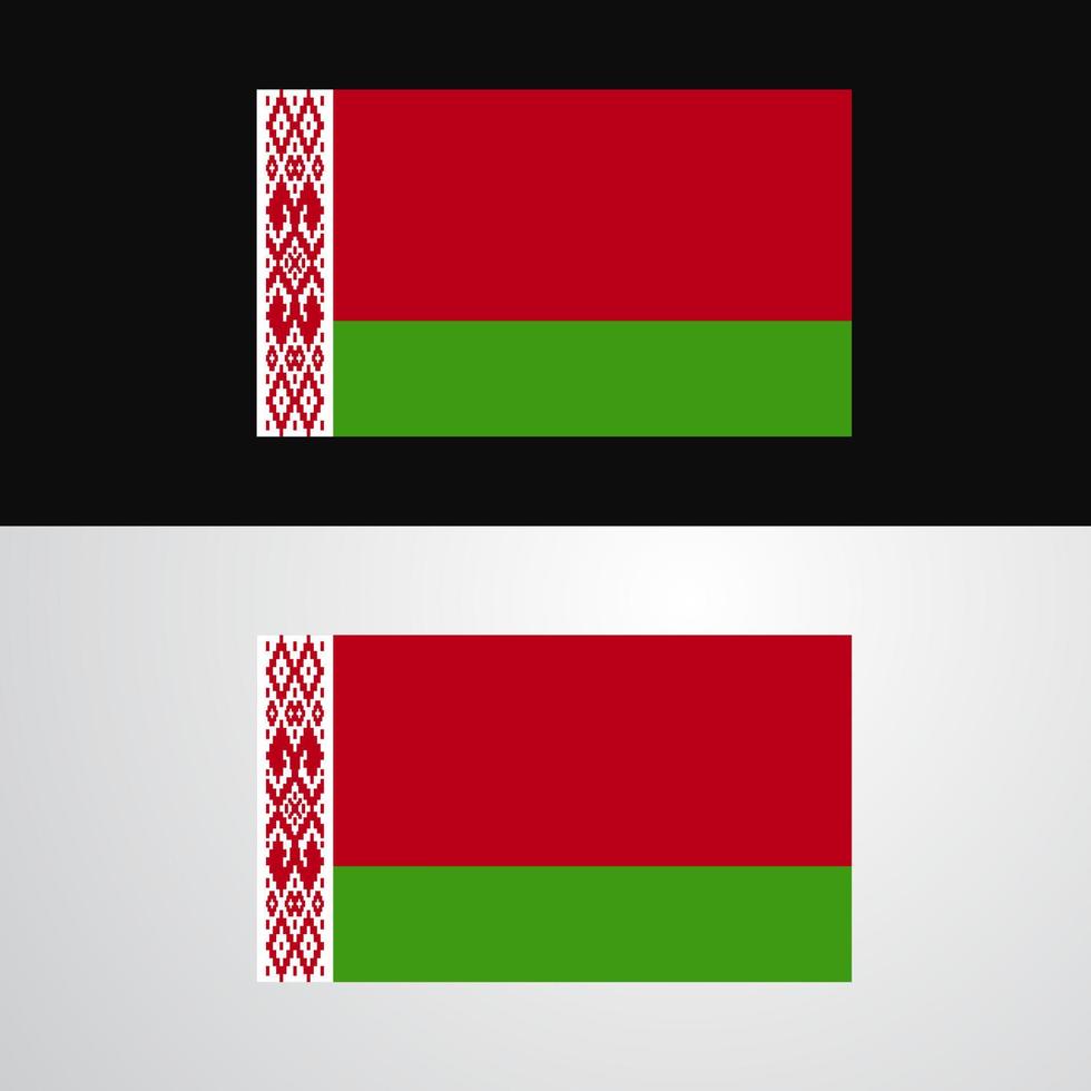 Weißrussland-Flaggen-Banner-Design vektor