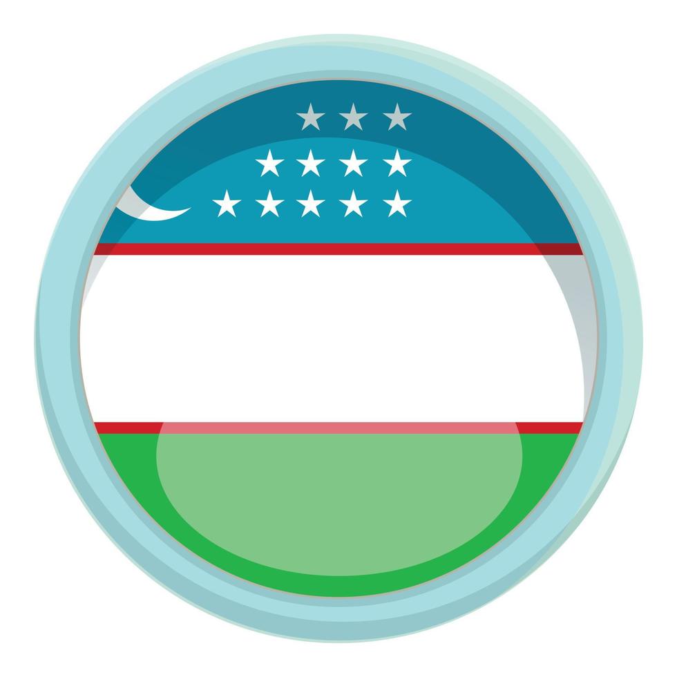 usbekistan kreis emblem symbol cartoon vektor. Personen Karte vektor