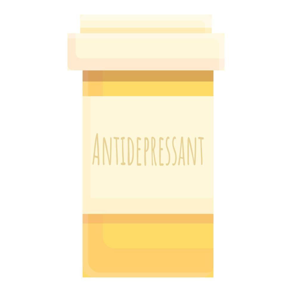 Antidepressivum-Medikament-Symbol-Cartoon-Vektor. Angst Pille vektor