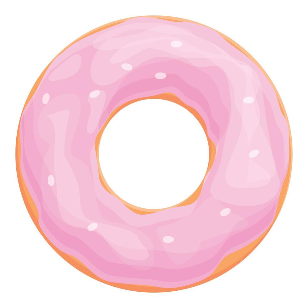 Frühstück Donut Symbol Cartoon Vektor. Zucker essen vektor