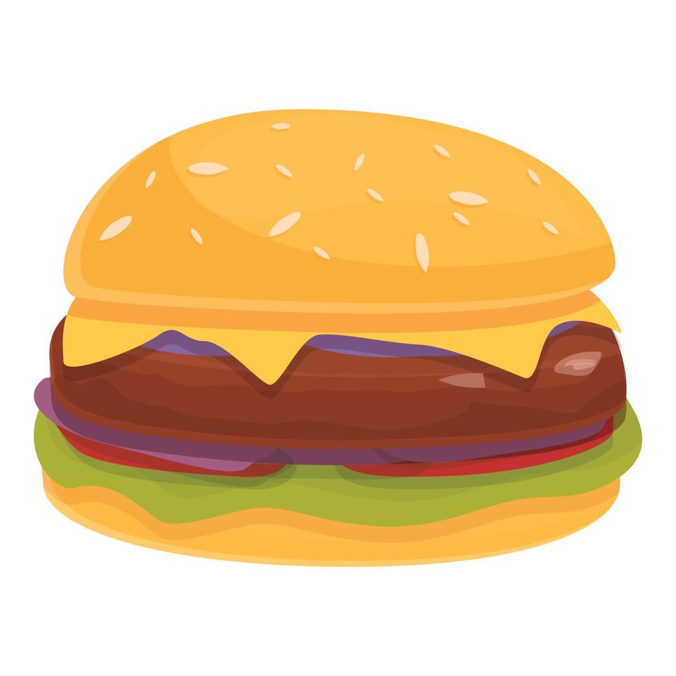 australischer burger-ikonen-karikaturvektor. essen abendessen vektor