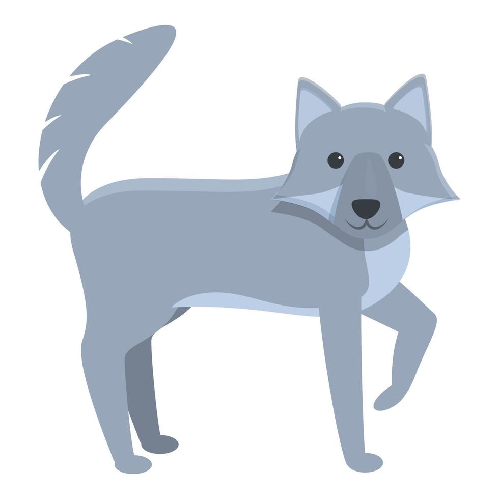 Waldwolf-Symbol, Cartoon-Stil vektor