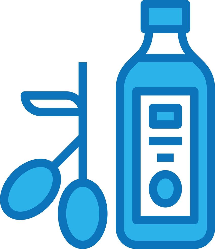 oliv olja diet näring - blå ikon vektor
