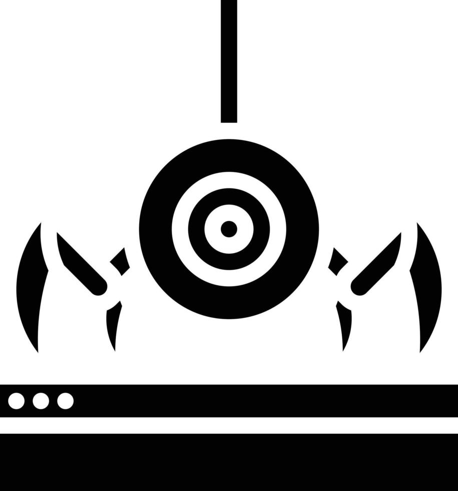Crawl-Spinne-Roboter-Website SEO - solides Symbol vektor