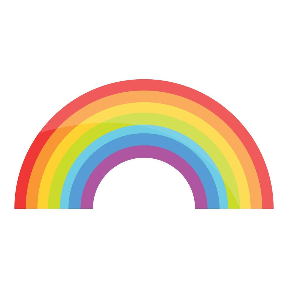 Regenbogen-Symbol, Cartoon-Stil vektor
