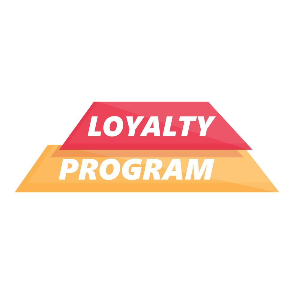 uppkopplad lojalitet program ikon tecknad serie vektor. kort gåva vektor