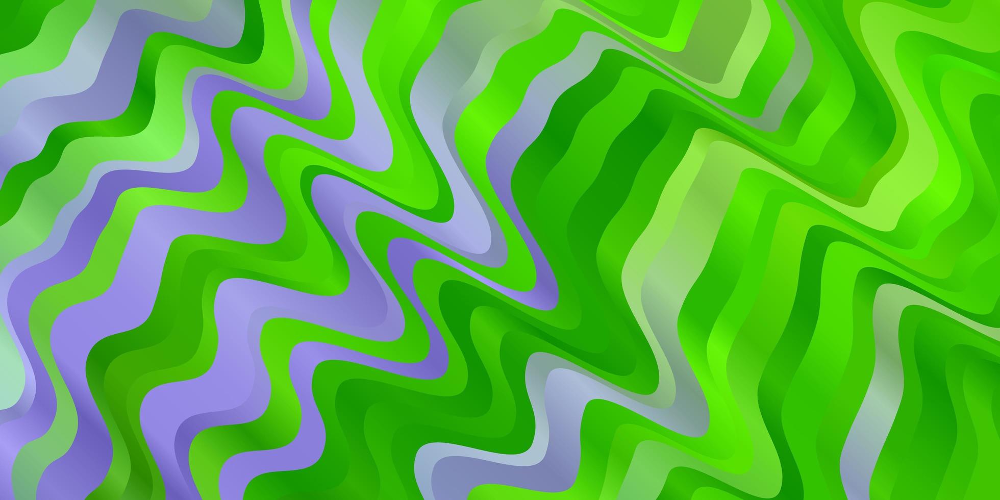 grünes Muster mit geschwungenen Linien. vektor
