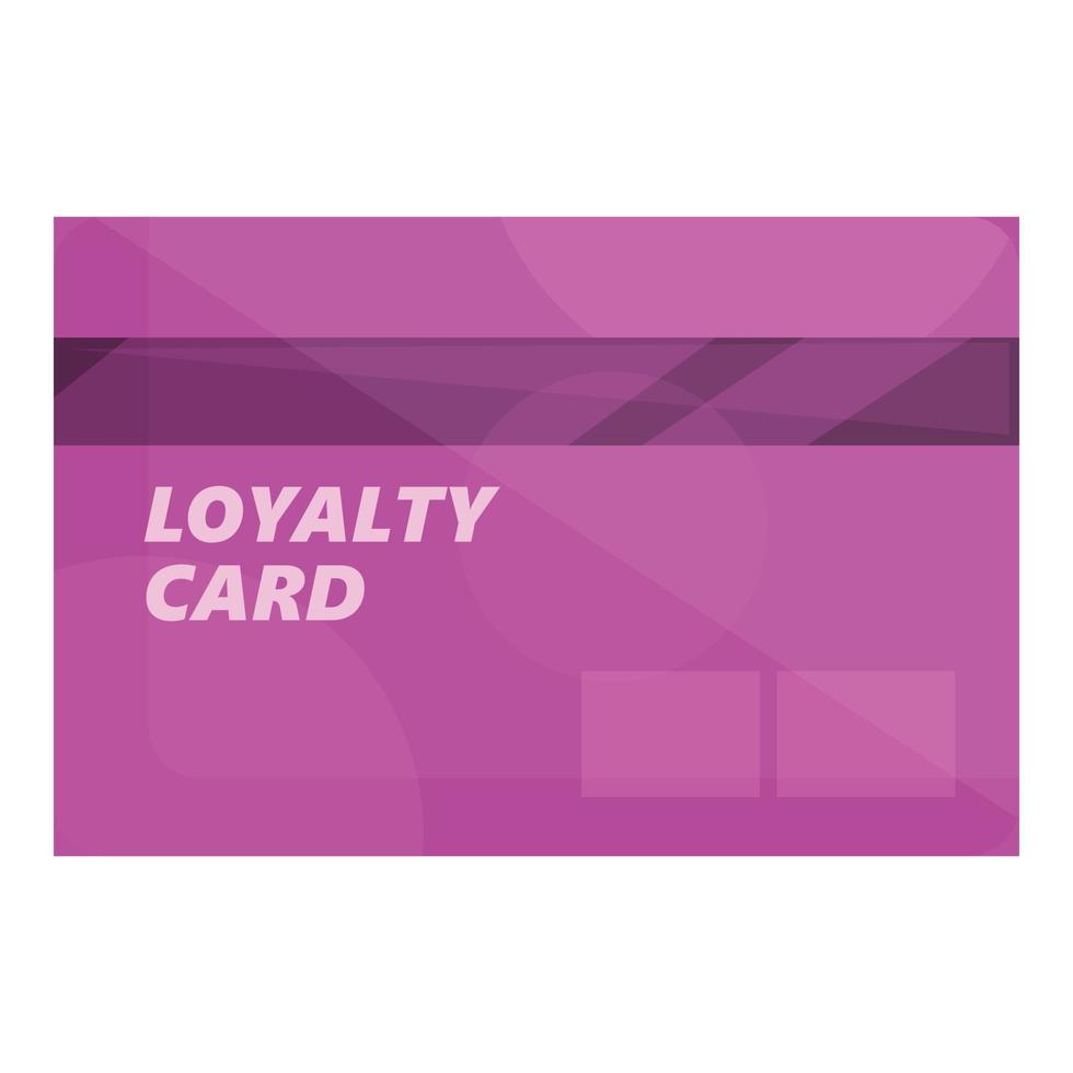 lojalitet kort ikon tecknad serie vektor. kund program vektor