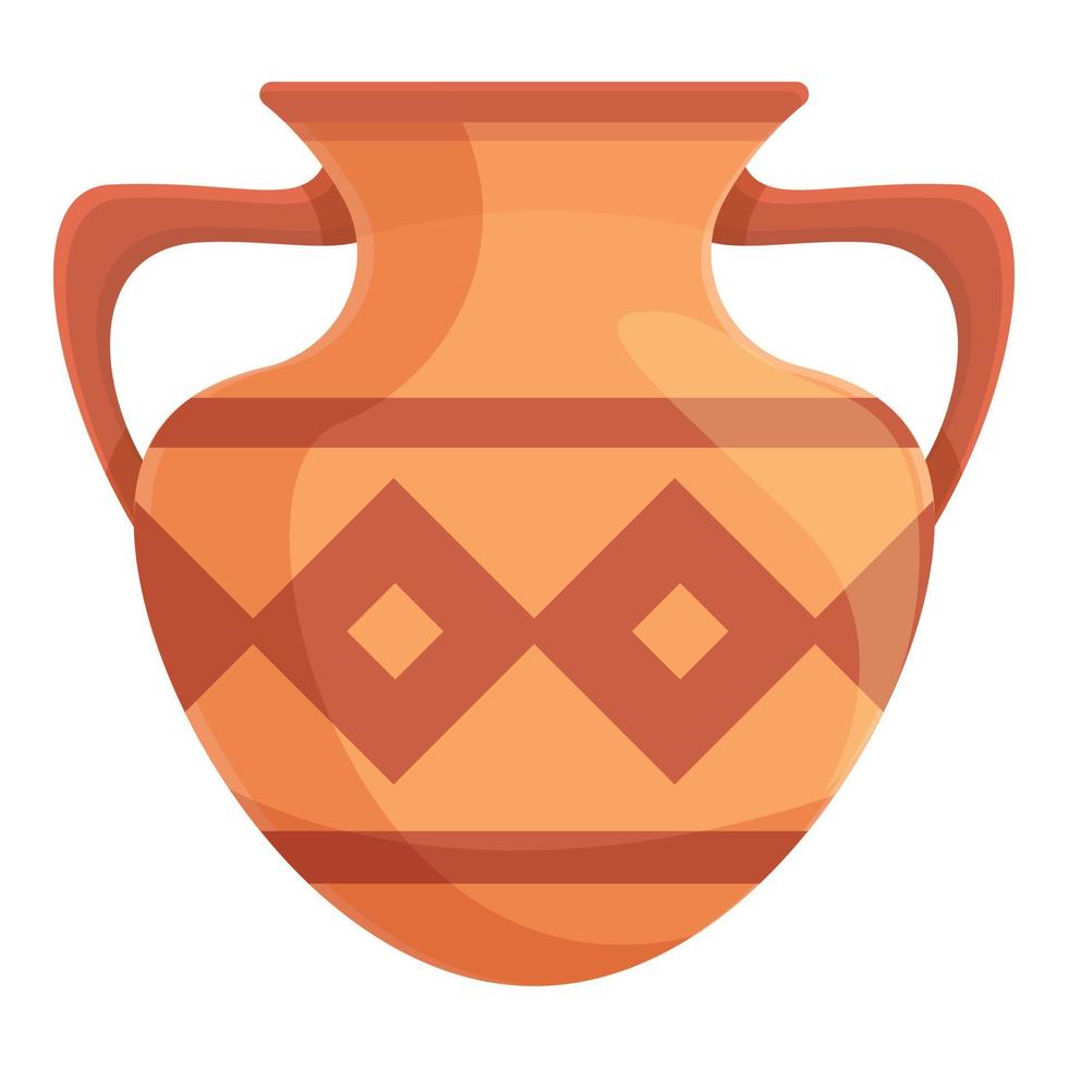 Amphora-Ton-Ikone, Cartoon-Stil vektor