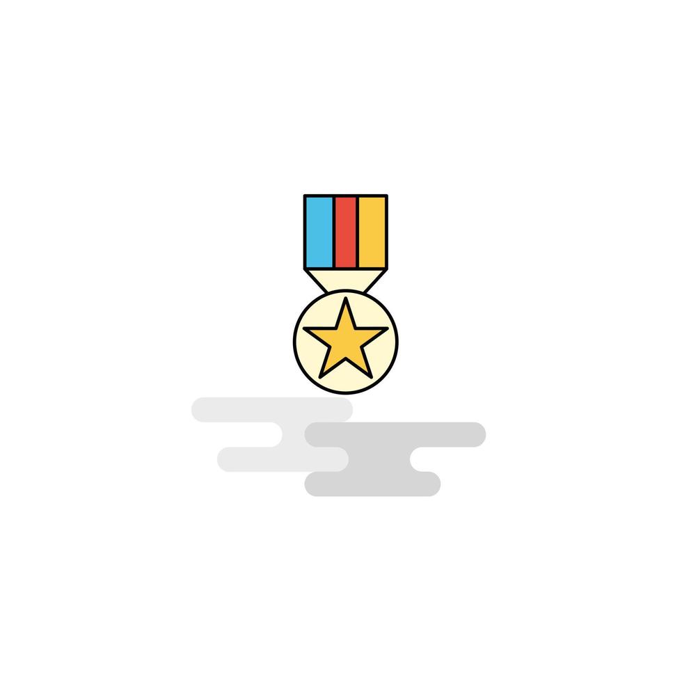platt medalj ikon vektor