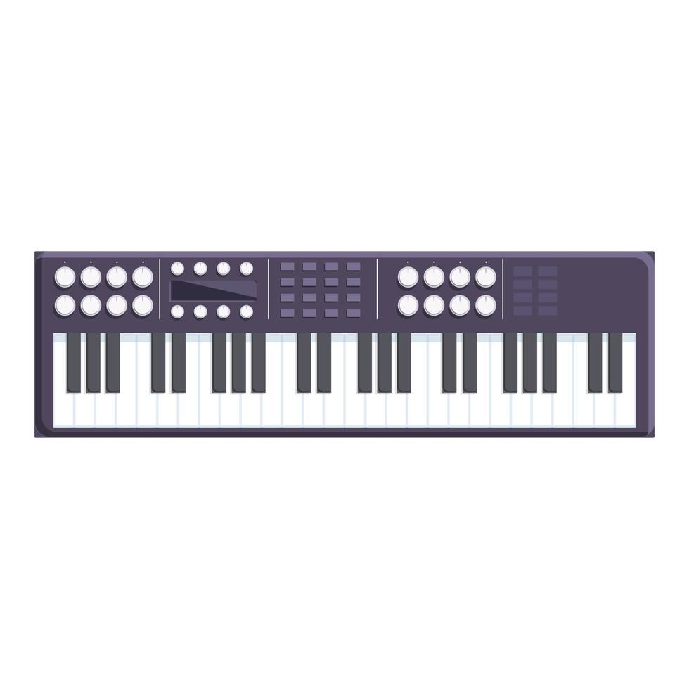 DJ-Synthesizer-Symbol Cartoon-Vektor. Musik-Tastatur vektor