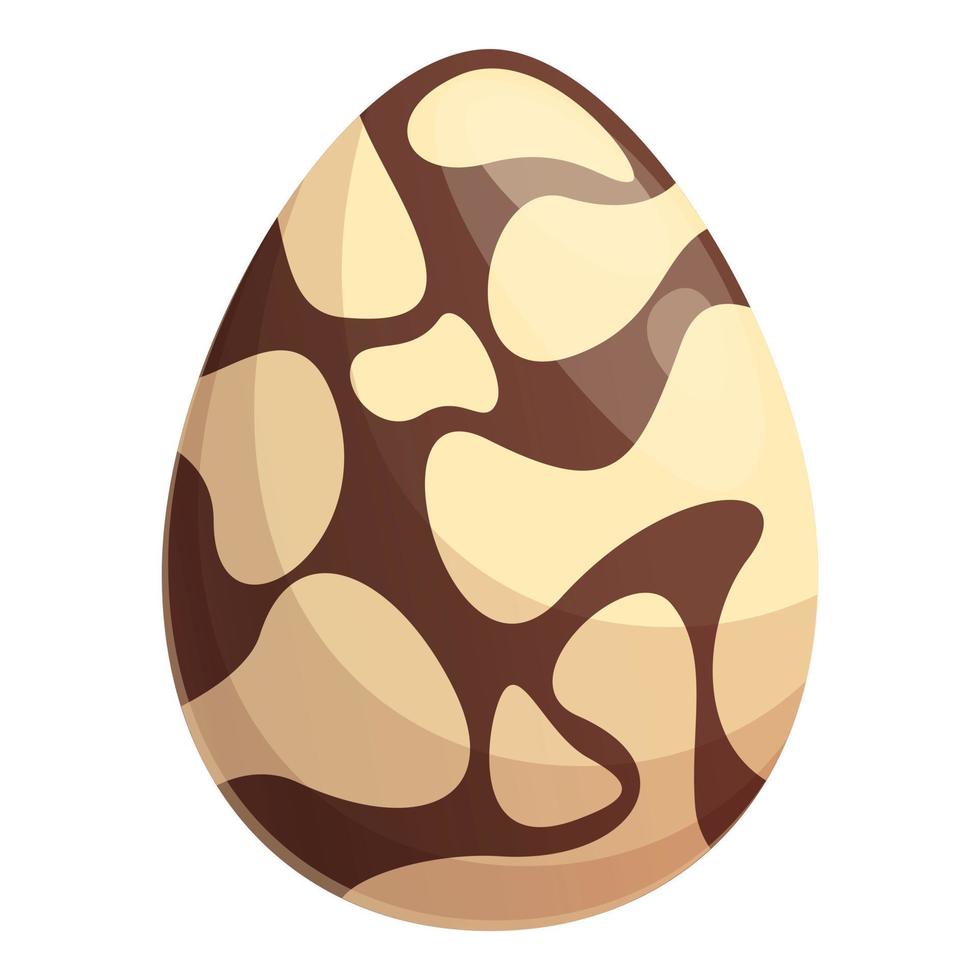 överraskning choklad ägg ikon tecknad serie vektor. påsk godis vektor