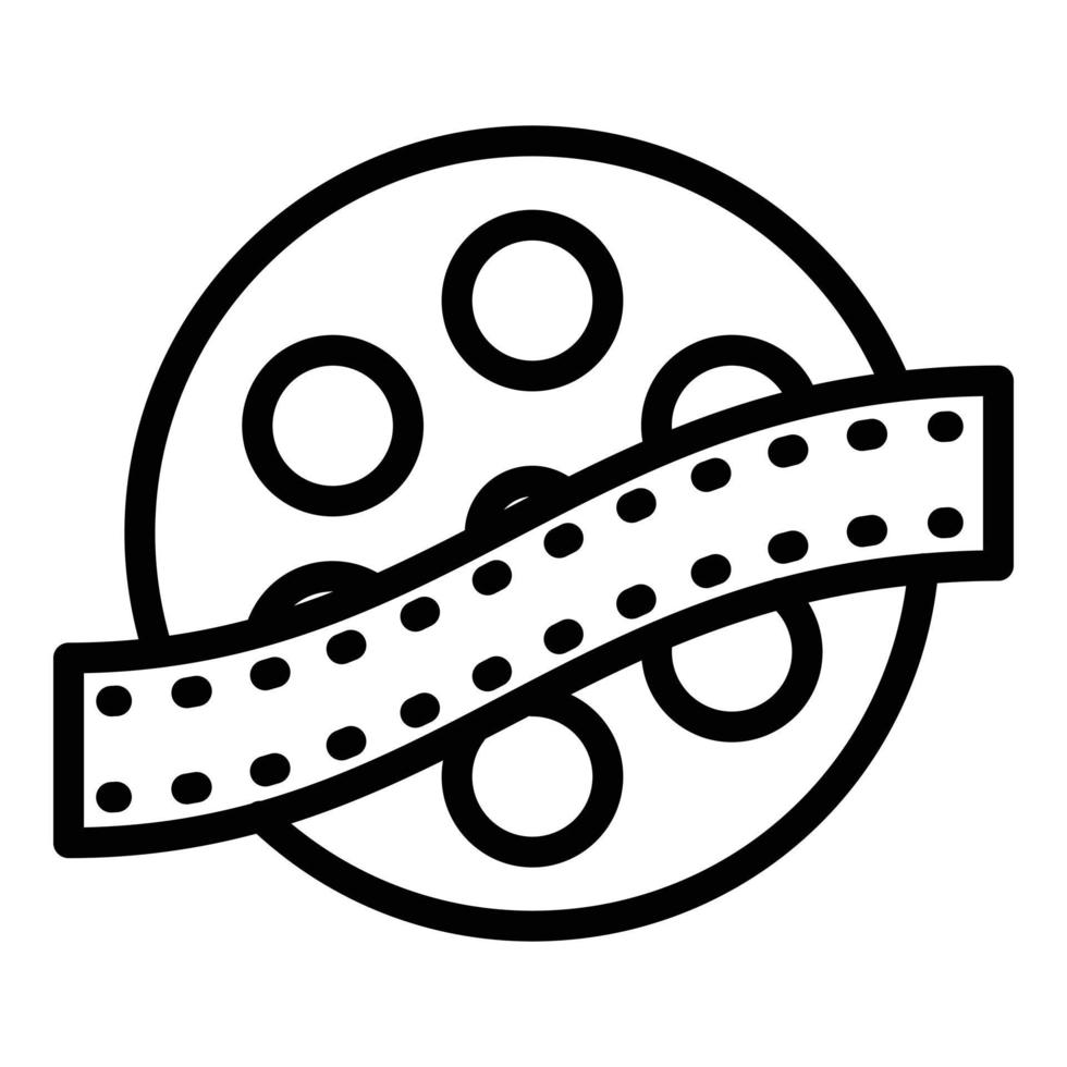 Filmrollensymbol, Umrissstil vektor