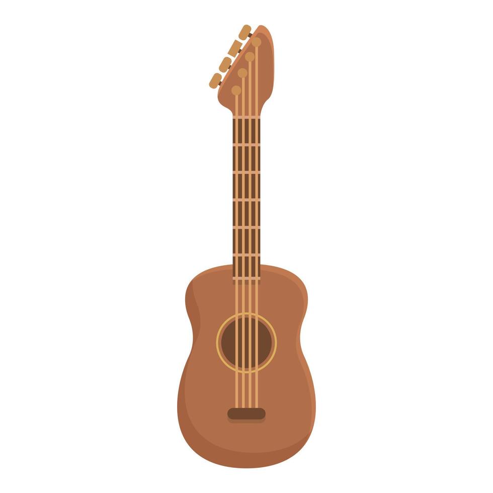 ukulele stil ikon tecknad serie vektor. gitarr konst vektor