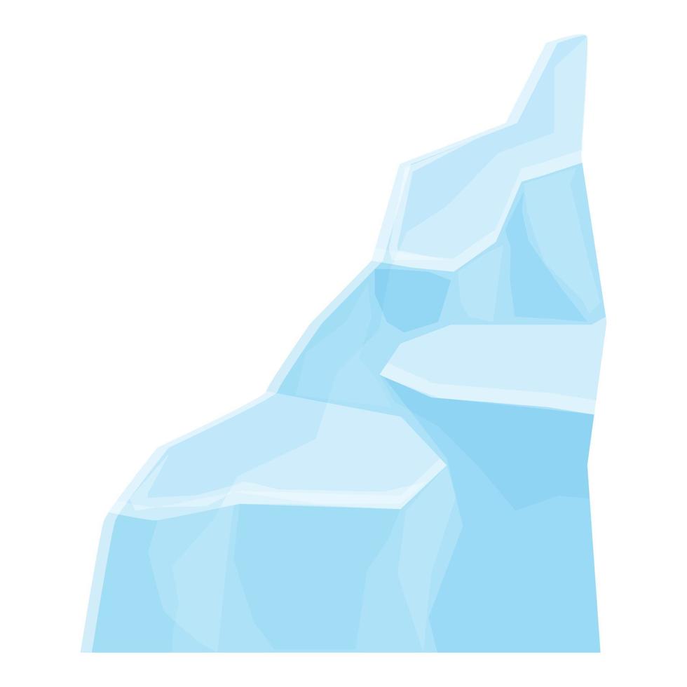 glaciär ikon tecknad serie vektor. is berg vektor