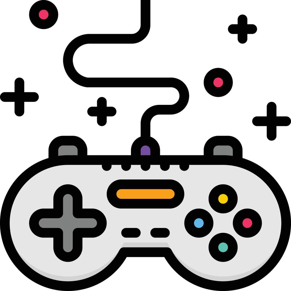 gamepad game controller play entertainment - gefülltes Umrisssymbol vektor