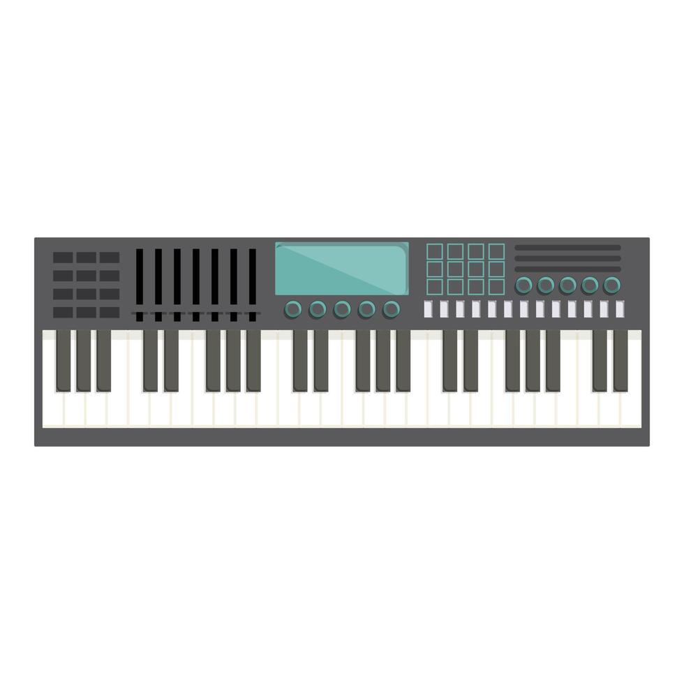 klassischer Synthesizer-Symbol-Cartoon-Vektor. DJ-Tastatur vektor