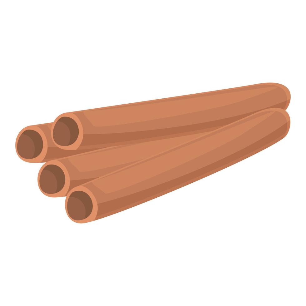 Gewürz-Stick-Symbol Cartoon-Vektor. Zimt Zutat vektor