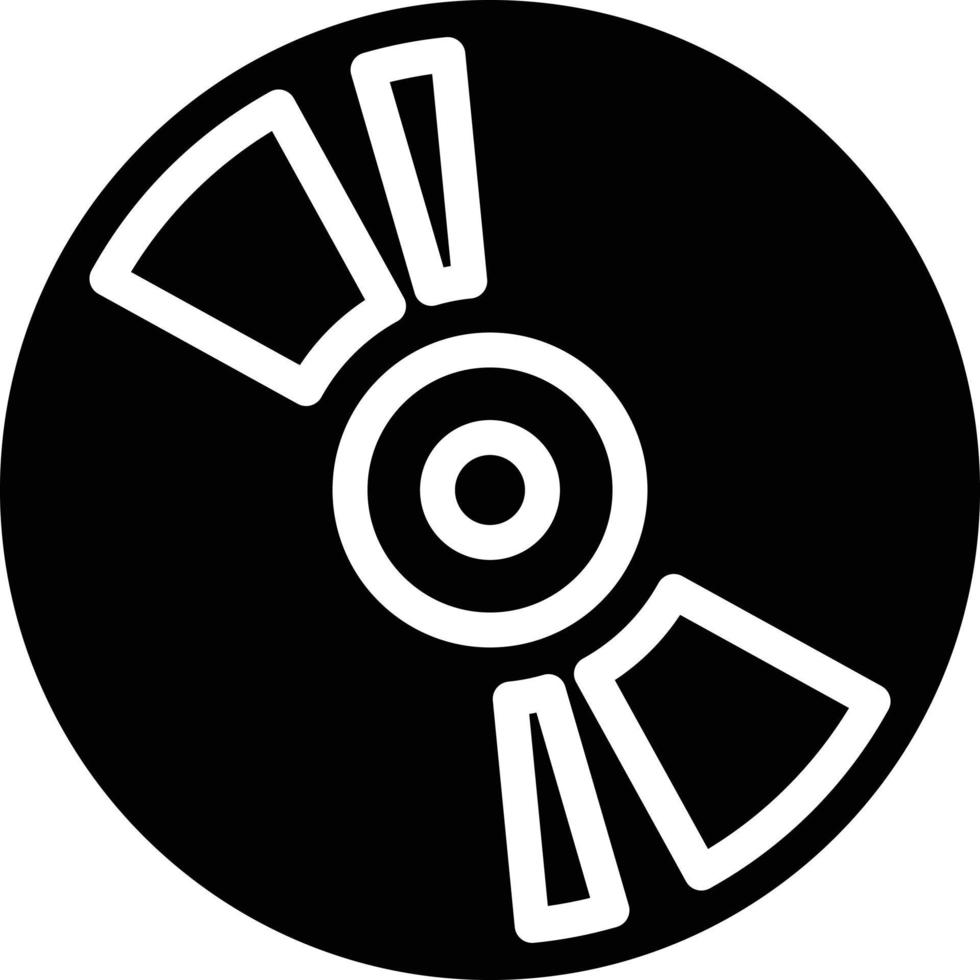 CD-ROM-DVD-Computerzubehör - solides Symbol vektor