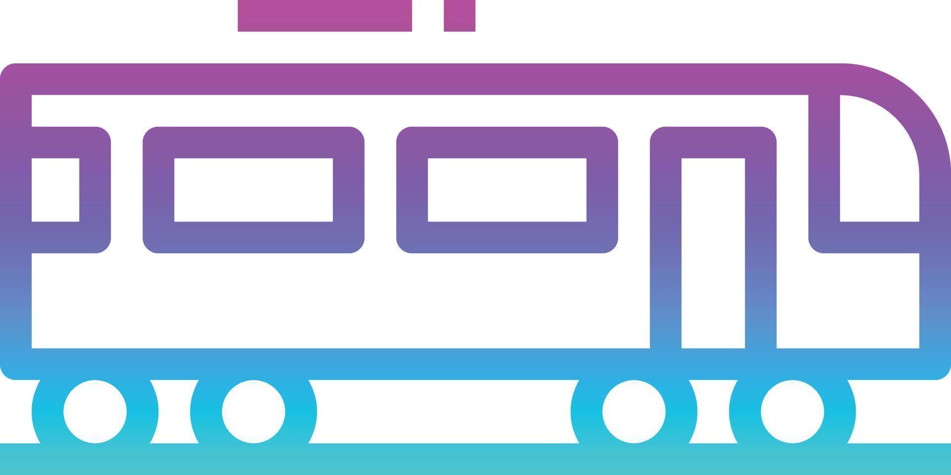 tåg transport tunnelbana - lutning ikon vektor