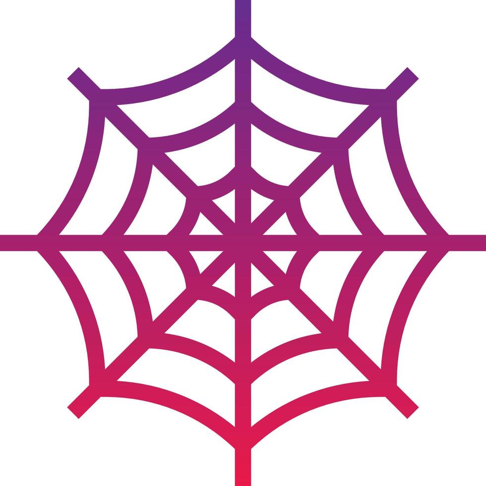 Web-Spinne-Tier-Wald Halloween - Farbverlauf-Symbol vektor