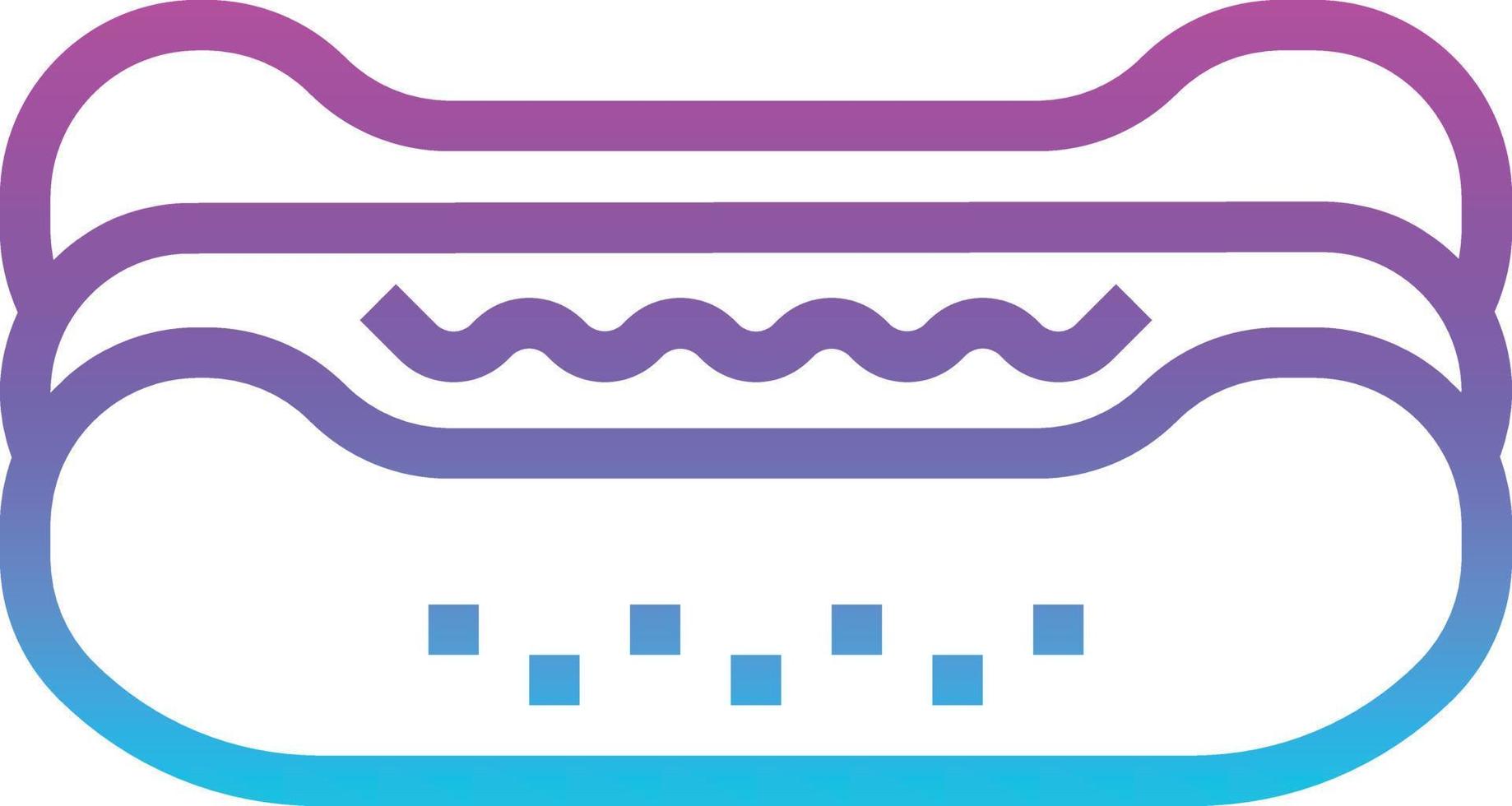 Hot-Dog-Food-Fastfood - Verlaufssymbol vektor