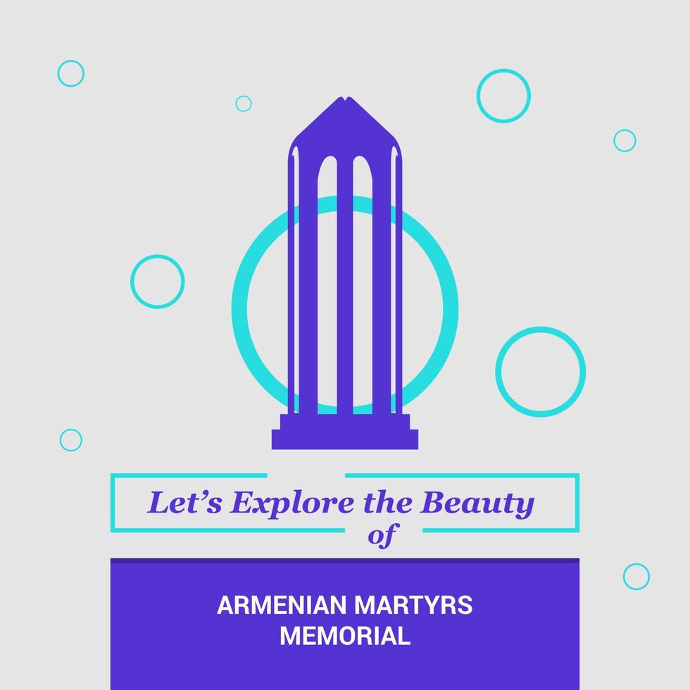 Lassen Sie uns die Schönheit des armenischen Märtyrer-Denkmals in den USA erkunden vektor