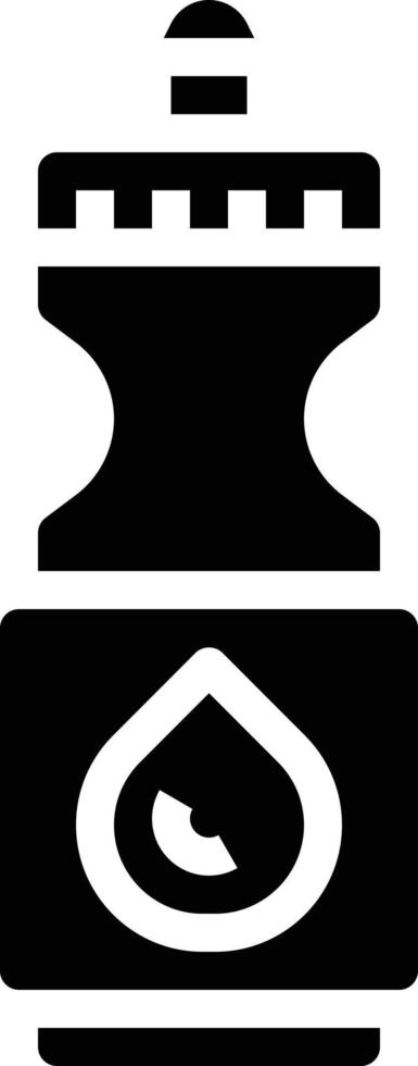 Wasserdiät-Ernährungsflasche - solides Symbol vektor