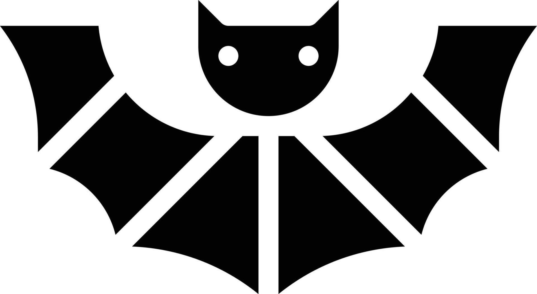 fladdermus vampyr dracula djur- halloween - fast ikon vektor