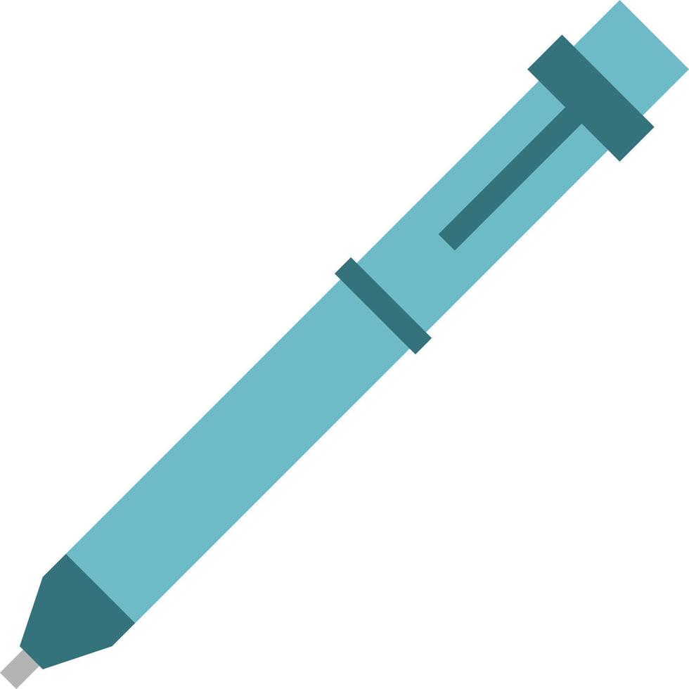 penna brevpapper skriva - platt ikon vektor