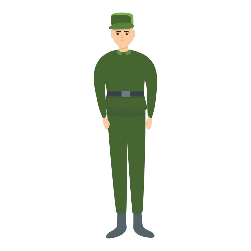 Militäruniform-Symbol, Cartoon-Stil vektor