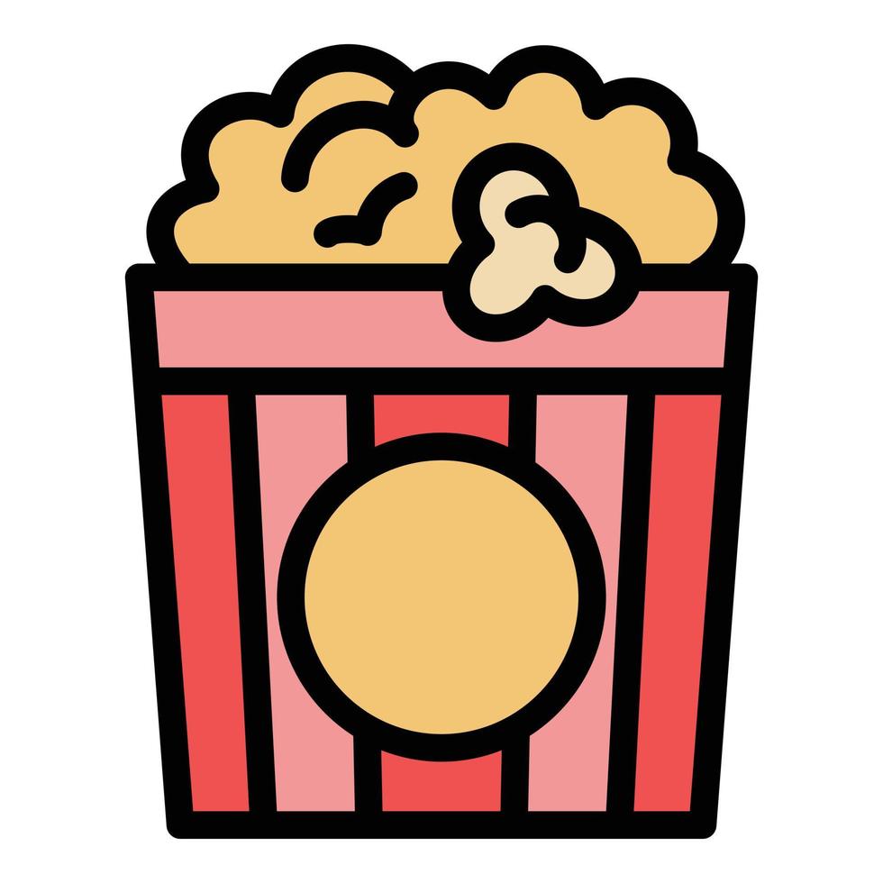 popcorn hink ikon, översikt stil vektor