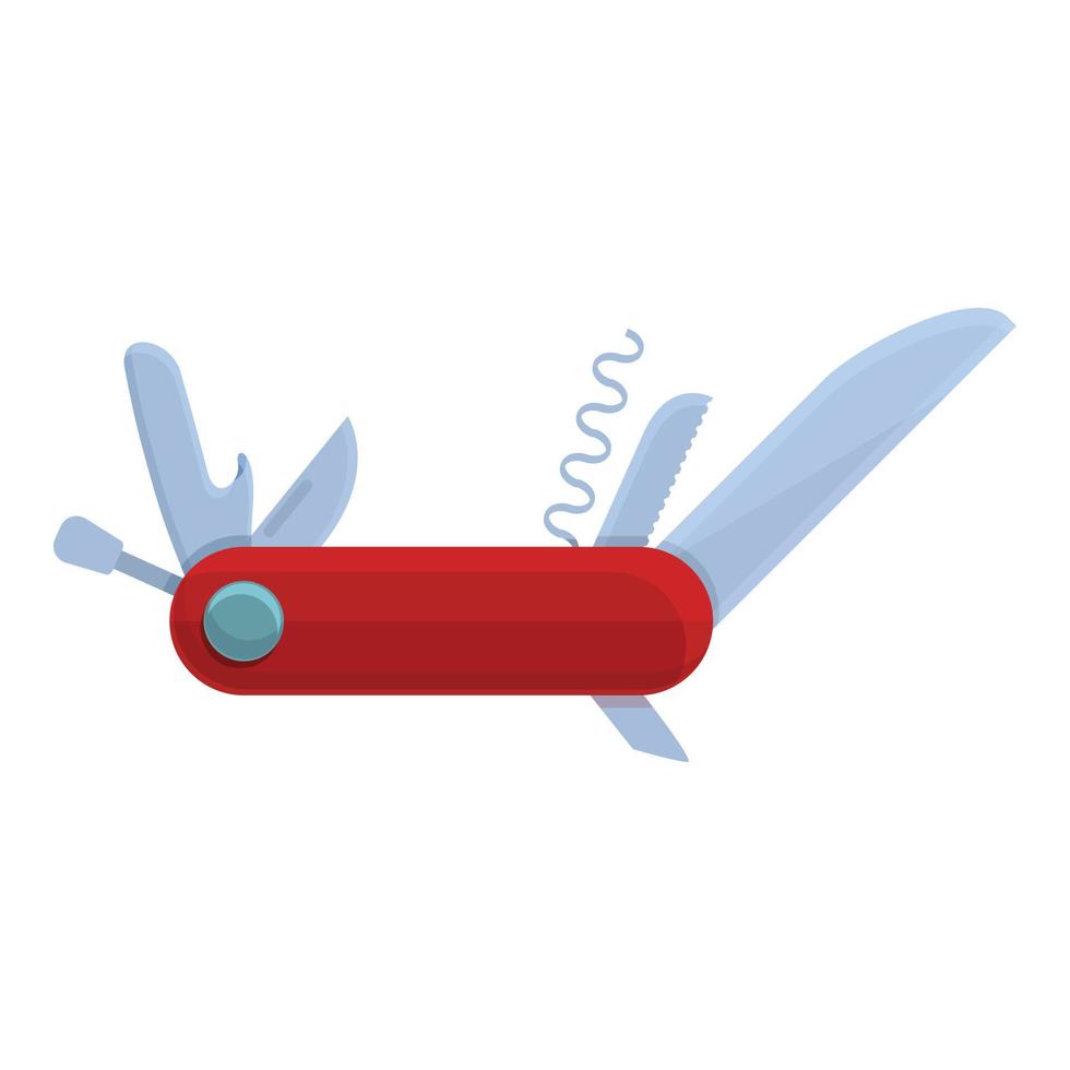 Multitool Schweizer Symbol, Cartoon-Stil vektor