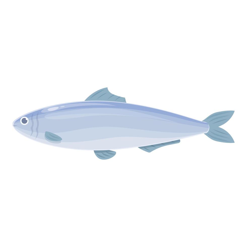 iwashi sardin ikon tecknad serie vektor. fisk mat vektor