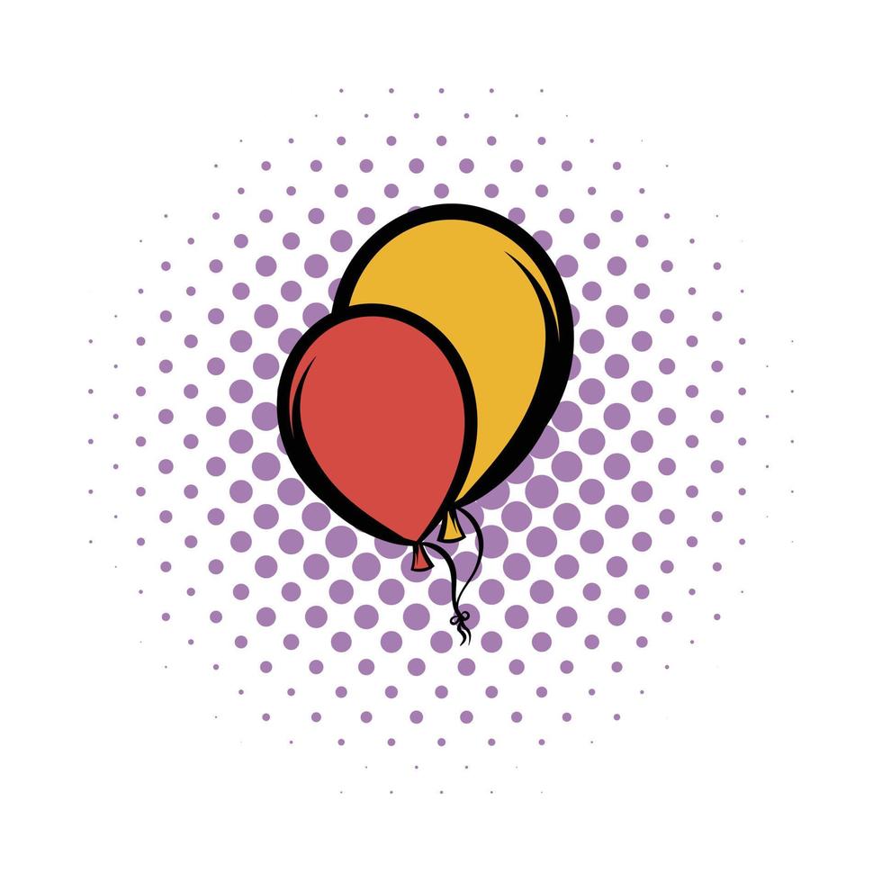 Ballons-Comic-Symbol vektor