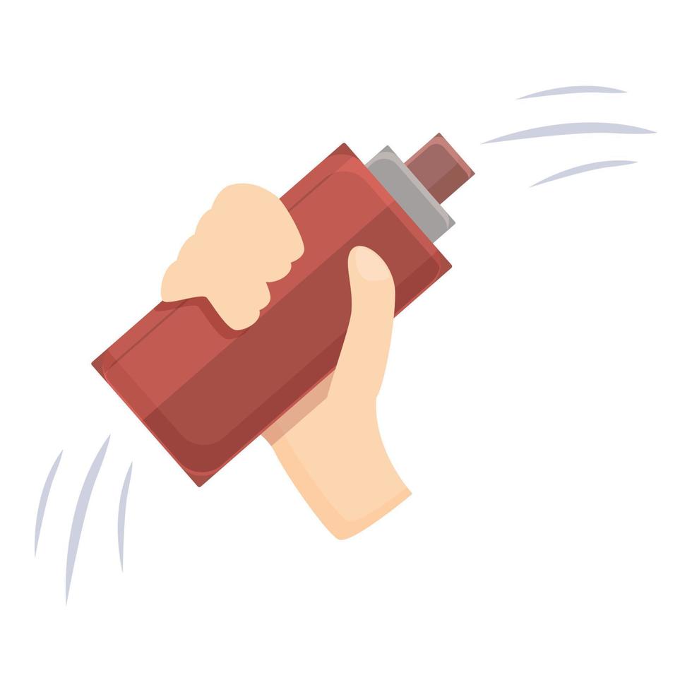 Haarspray-Symbol Cartoon-Vektor. Flasche Aerosol vektor