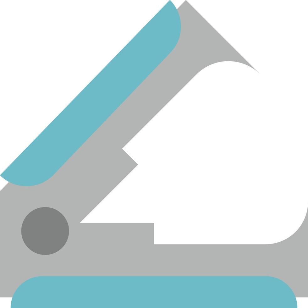 Klammerentferner Schreibwarenwerkzeug - flaches Symbol vektor