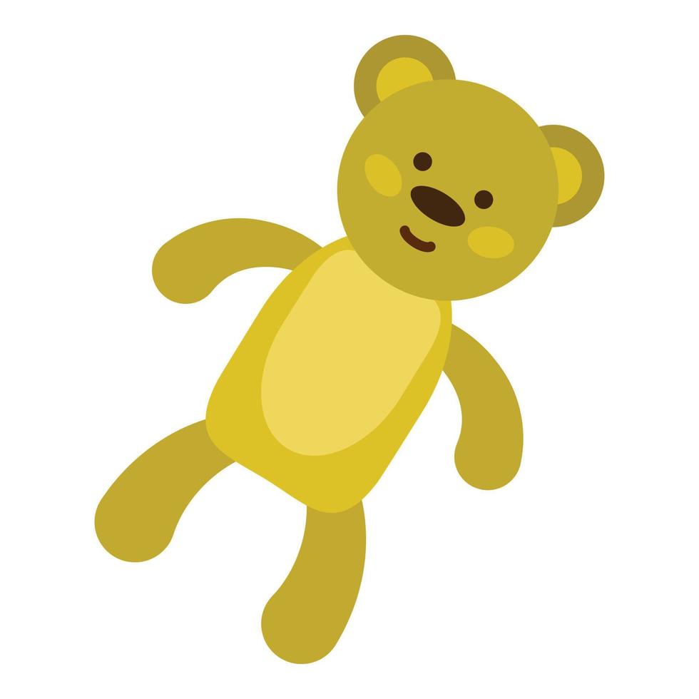 teddy Björn ikon, platt stil vektor