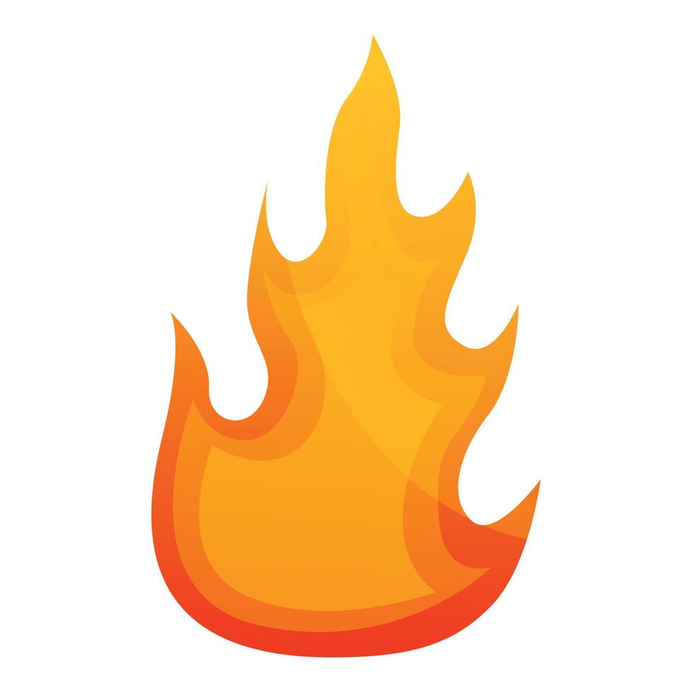 Textur Feuer Flammensymbol, Cartoon-Stil vektor