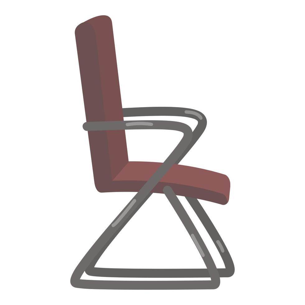 Rezeption Stuhl Symbol Cartoon-Vektor. Büro zurück vektor