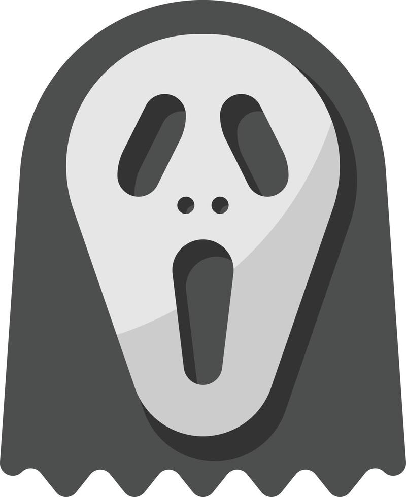 Maske Ghost Scream Hallo Halloween - flache Ikone vektor