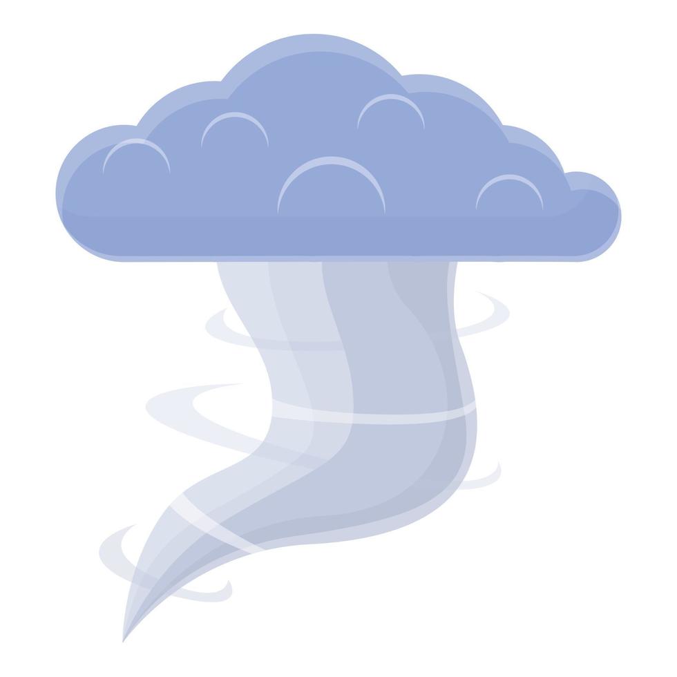 storm dålig väder ikon, tecknad serie stil vektor