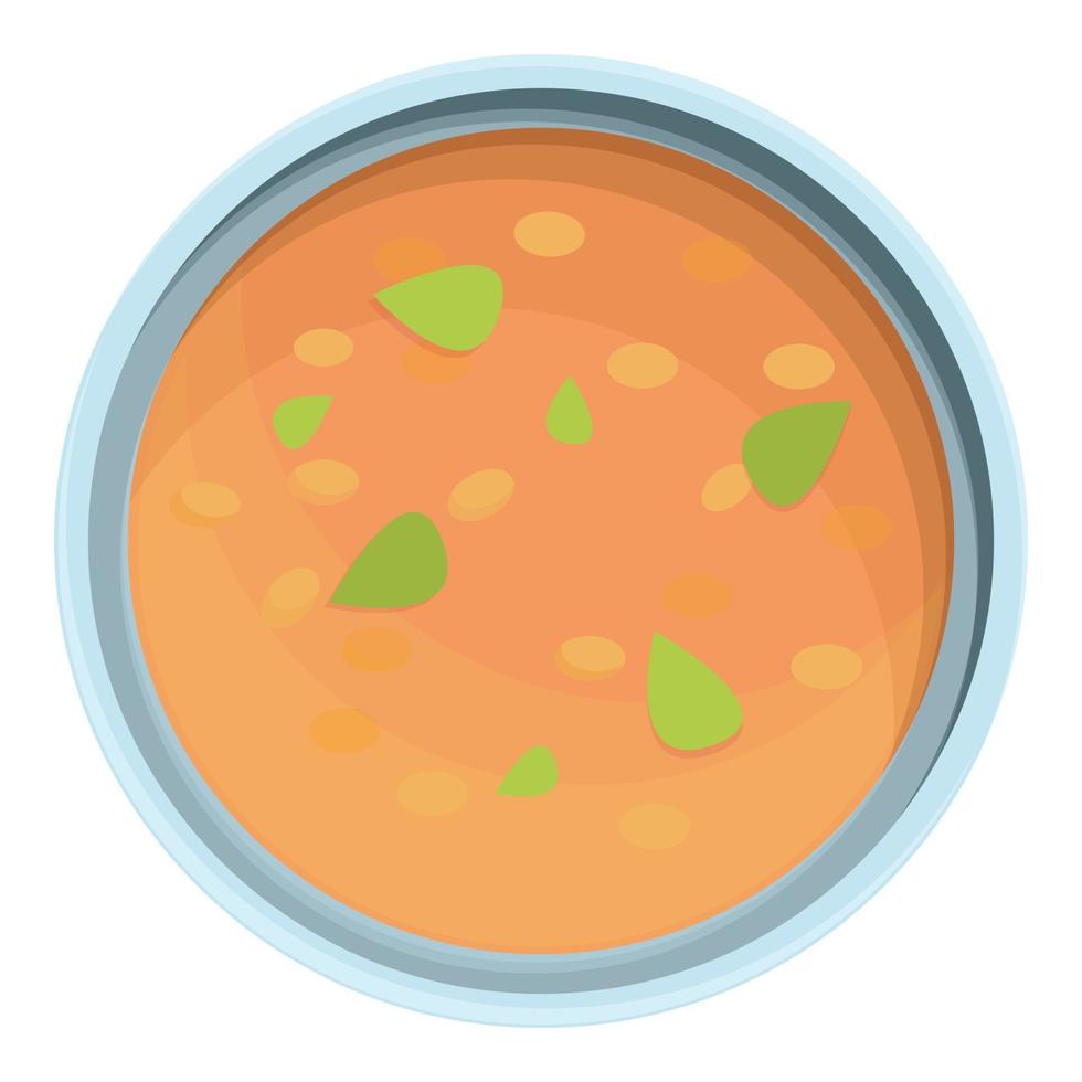 linsensuppe essen symbol cartoon vektor. rote schüssel suppe vektor