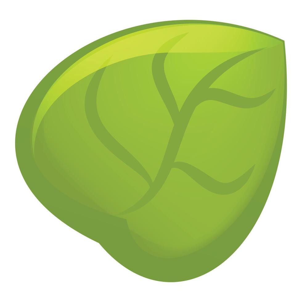 kamelia grön blad ikon, tecknad serie stil vektor