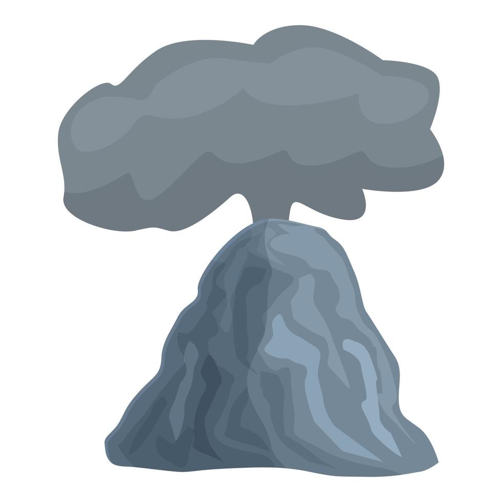 vulkanisk utbrott ikon tecknad serie vektor. vulkan lava vektor