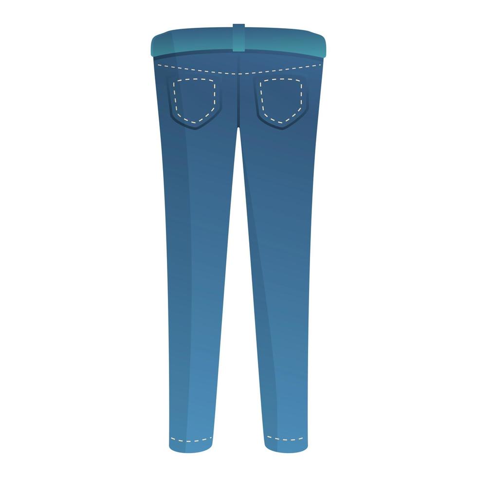 Mann-Jeans-Ikone, Cartoon-Stil vektor