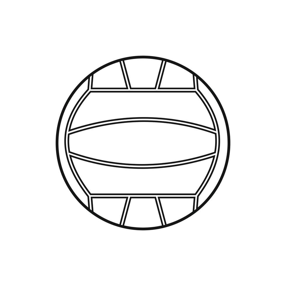 Volleyballball schwarz einfaches Symbol vektor