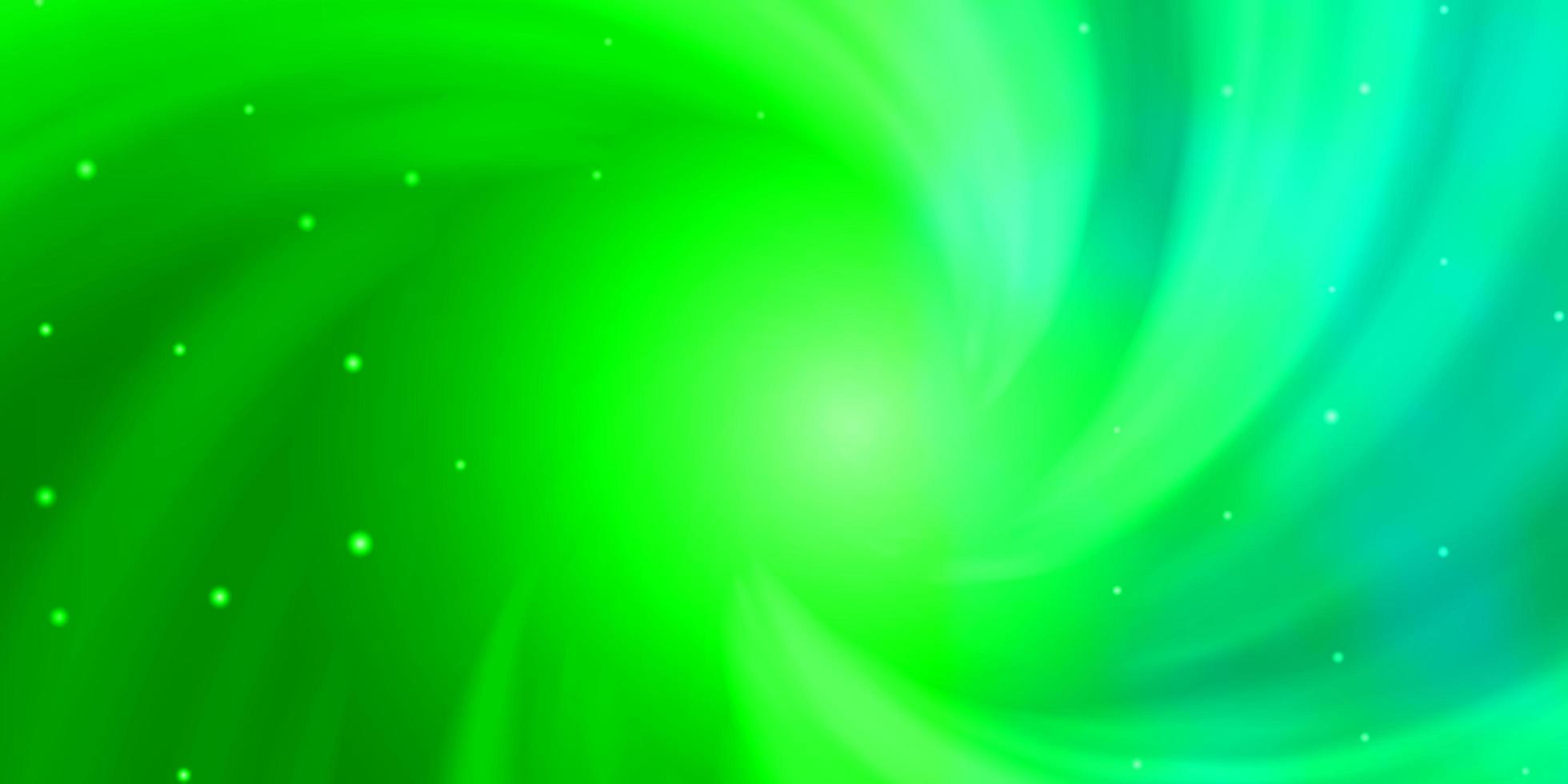 grön mall med neonstjärnor. vektor